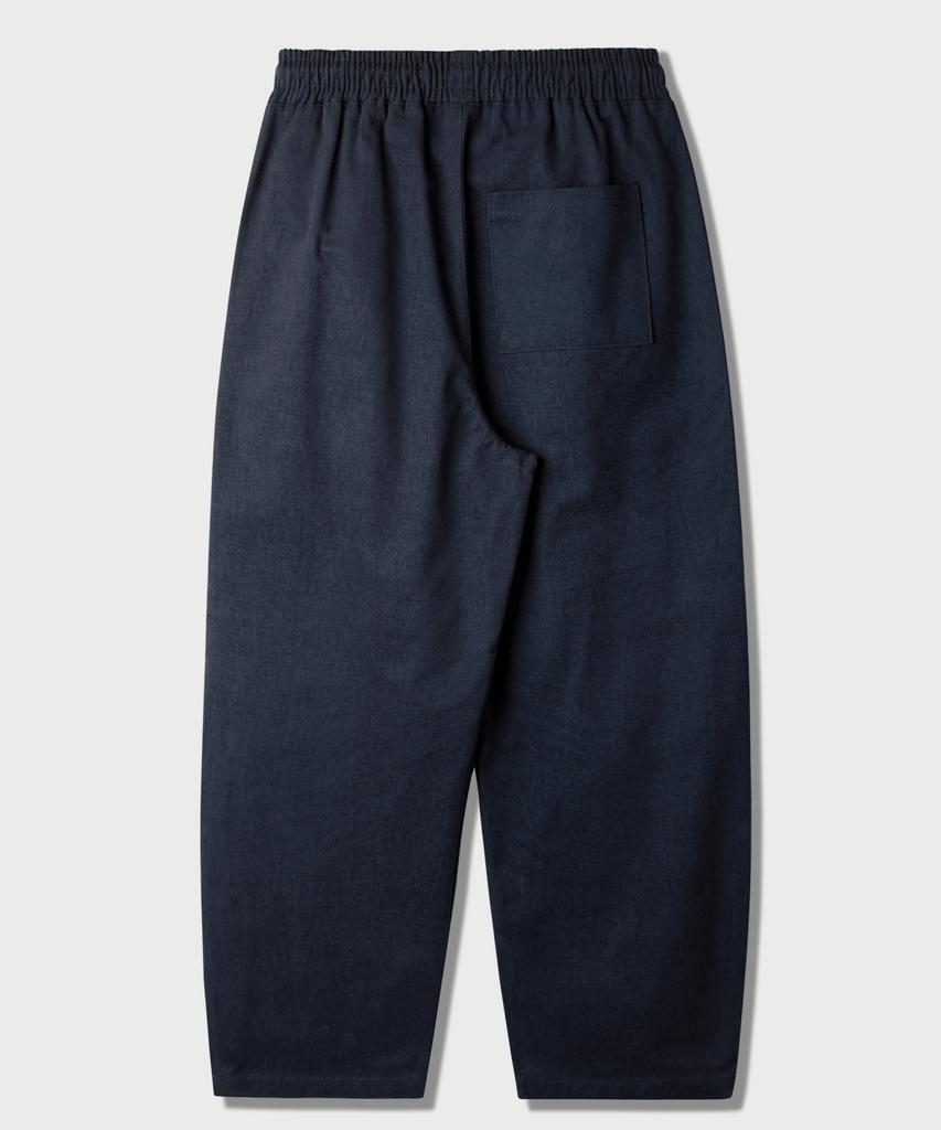 JEMUT Cotton Peach Wide Elastic Waist Pants Navy Mmlp2673