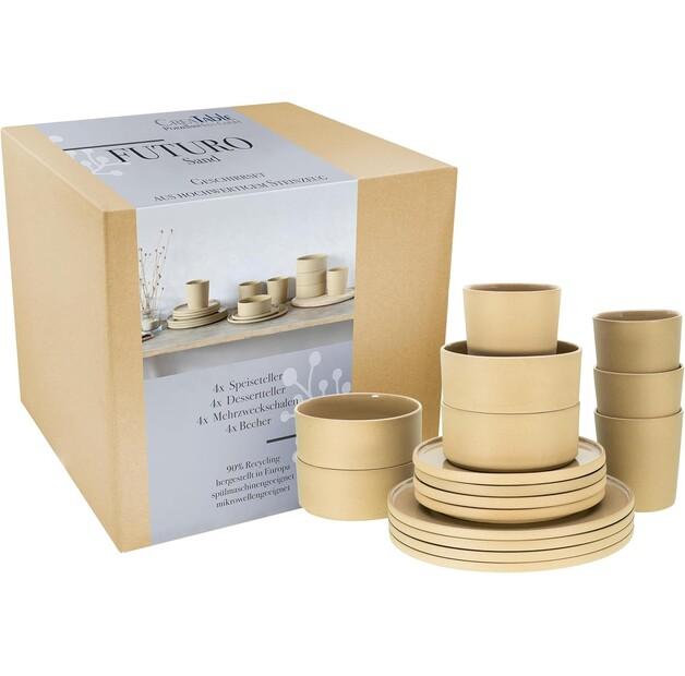 

Набор посуды CreaTable Futuro песочный, 16 предметов (21525)