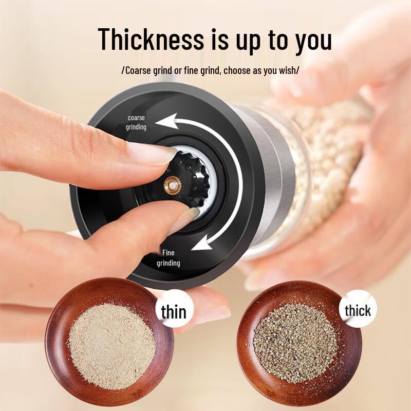 304 Stainless Steel Manual Salt & Pepper Grinder Set