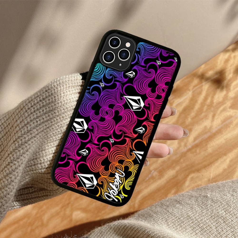 L-Luxury V-VOLCOM-S Phone Case Silicone PC+TPU For For IPhone 11 12 13 14 15 16 Plus Pro Max Cover