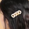 Marbling Chain Bangs Hair Clip (Ivory)