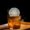 Efficient Safe Silicone Ice Cubes Tray 6 Large Round Cavities Leak proof Lid Funnel For Cocktails Whiskeys Juice