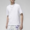Jordan Next Stop Dongdan Series Cloud Logo Print Round Neck Short Sleeve Drop Shoulder T-Shirt Men Tops White FD6555-100