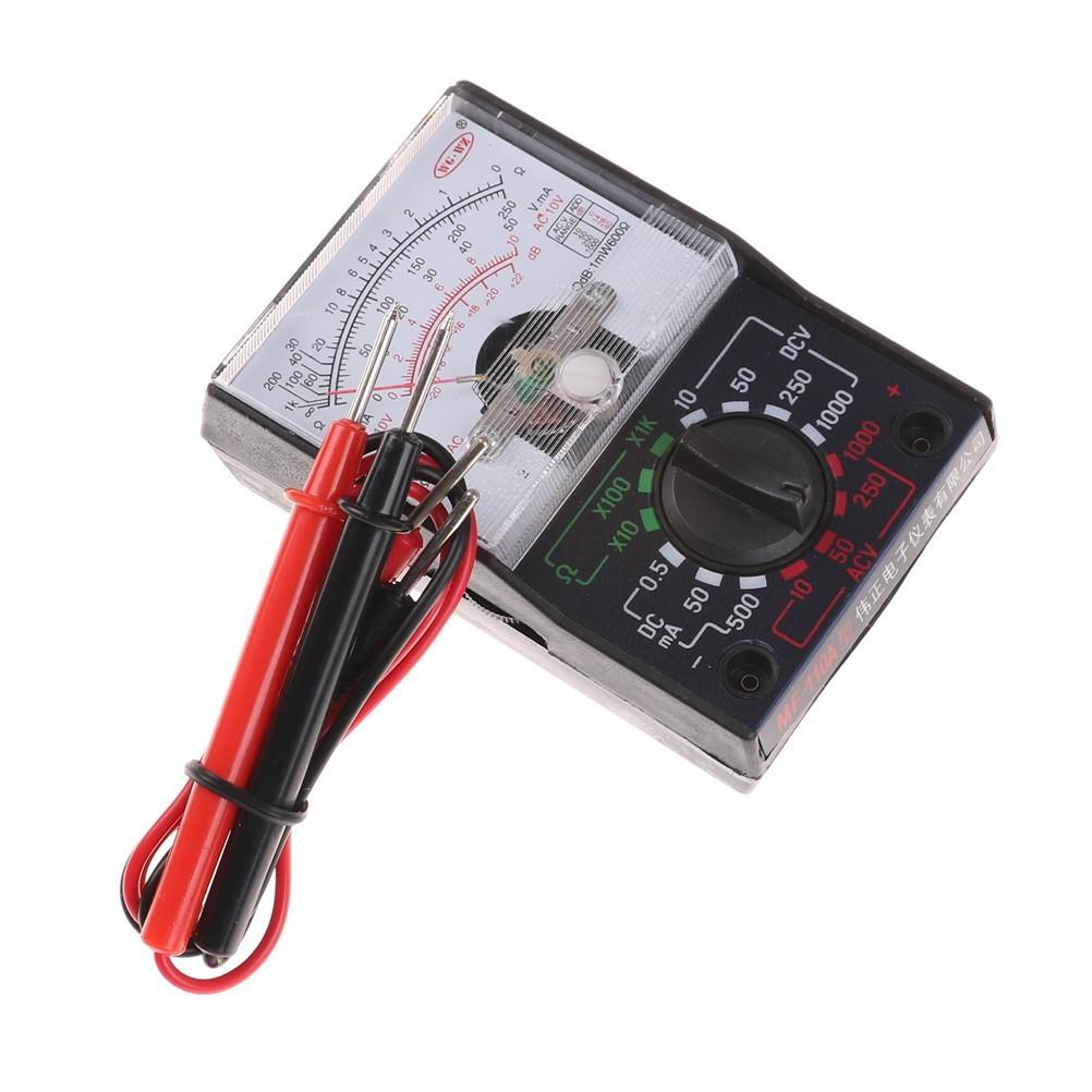 DC/AC 250V 1000V Voltmeter 250mA Ammeter Meter Analog Multimeter Tester MF-110A