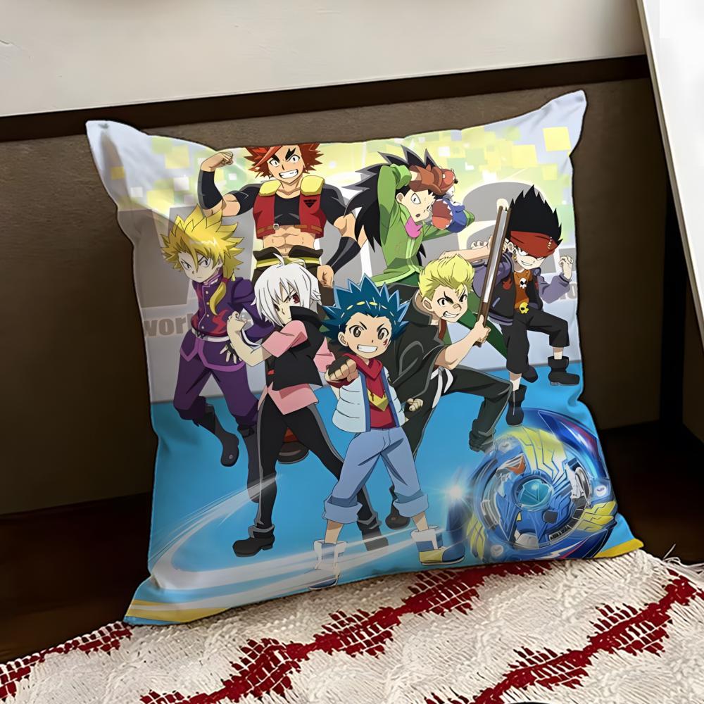 Anime BBeyblade Cartoon Cushion Cover Reversible Soft Durable Pillow Cover Home Car MultiScene Use for Daily Comfort