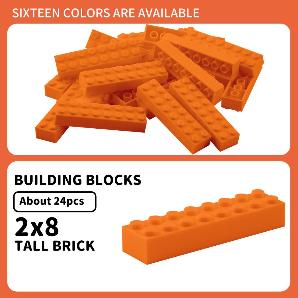 Non-Toxic 100G 2X8 High Brickbuilding Blocks Thick Figuresbricks Dots Educational Creative Sizecompatible With Plastic Toys Forchildren