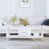 Vidaxl Coffee Table, White, 102X50X40 Cm, Wood-Based Material