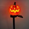 Outdoor Solar Halloween Pumpkin Lights Light, Waterproof Garden LED Decorative Holiday Path Lighting for Lawn Lamp with Stake Pathway Yard Decoration