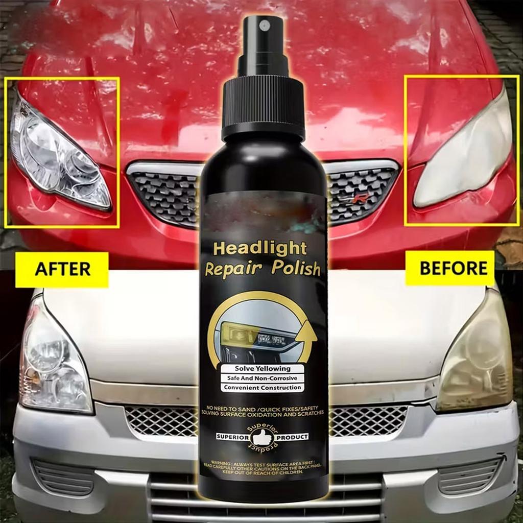 Lichid Far Auto, Instrument Agent de Refacere Acoperire Faruri, Agent de Refacere Acoperire Faruri Auto(100ml)