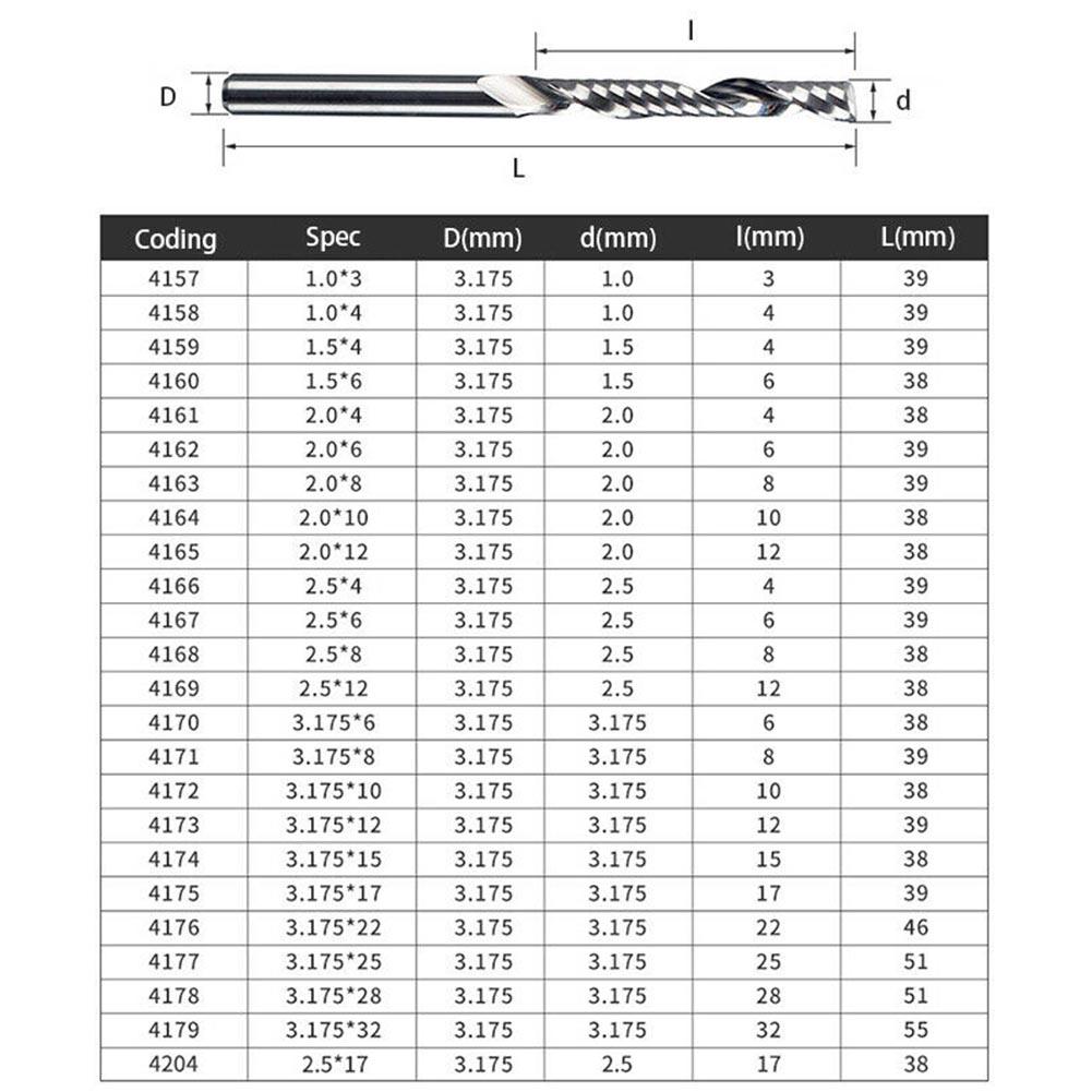 Efficient and Spiral Milling Cutter Perfect for Acrylic and Board