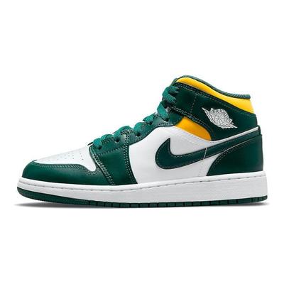 Air 1 Mid GS Sonics Sneakers Bambino Bianco Verde Nobile Polline 554725-371