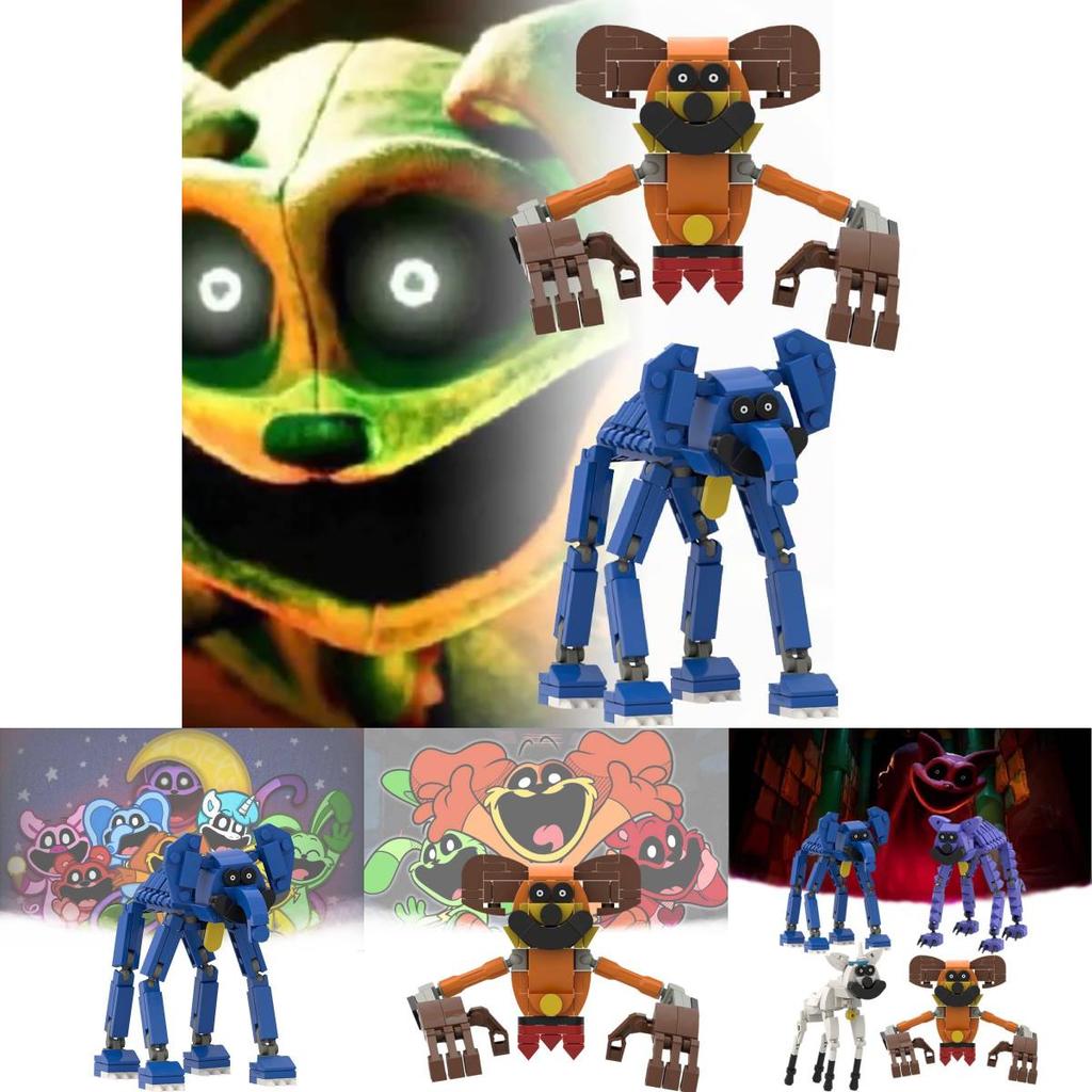 Adorable Smiling Animal Puzzle Blocks Diy Model Toy High-quality Plastic Figures