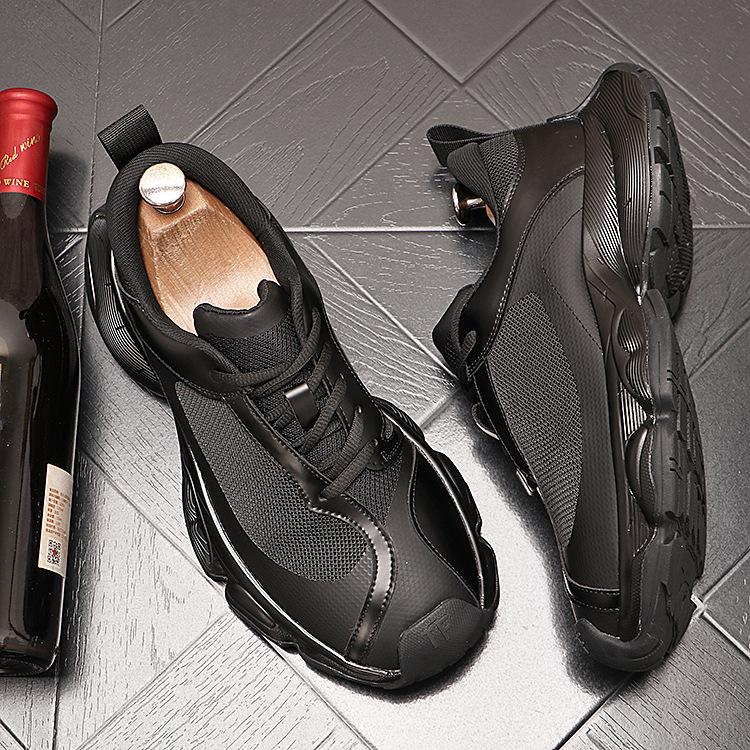 Paris Dad Shoes 2025 New Summer Breathable Lightweight Sports Shoes Thick Soled Interior Height Increasing Casual Shoes