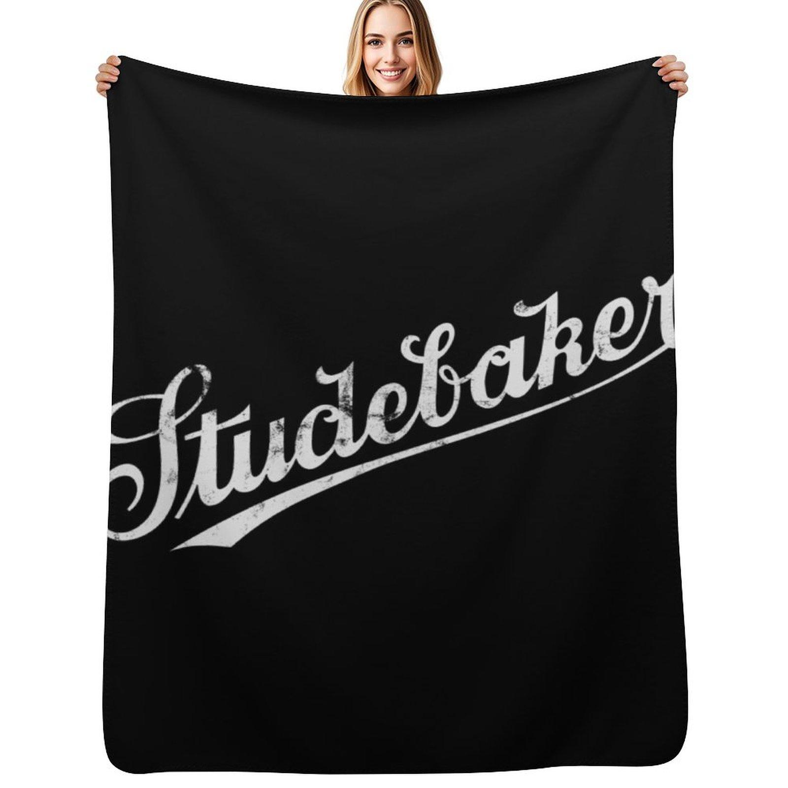 

Studebaker logo distressed Throw Blanket Warm Flannel Blanket for Couch Chair Bedroom 102x76cm(40x30in)