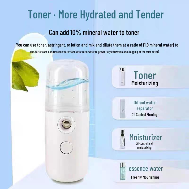 Rechargeable Nano Hot & Cold Spray Hydrator: Portable Winter Skincare Device for Moisturizing & Personal Care