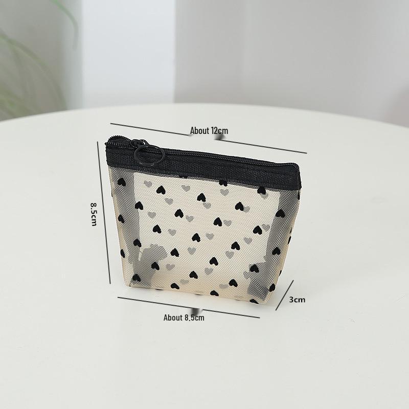 Custom Transparent Mesh Makeup Bag - Large Capacity, Portable Toiletry and Cosmetic Storage Bag for Women