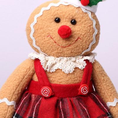 Zencefilli Kurabiye Bebek Bebek Noel Atmosferi Dekorasyon Şenlikli Eğlence Oyuncak Ev Oturma Odası Yatak Odası Parti Pencere Dekorasyonu