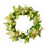 36cm Artificial Peony Wreath Faux Flower Door Wall Decor for Home Wedding
