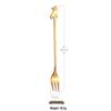 ZISIZ 304 Stainless Steel Dessert Spoon & Fork Set