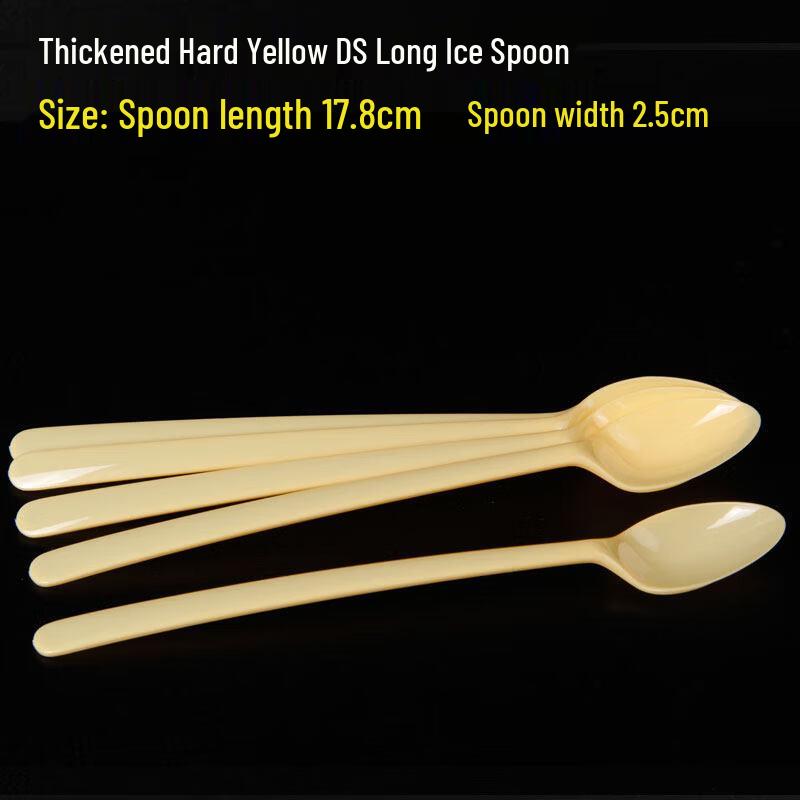 ZISIZ Individually Wrapped Plastic Disposable Spoon