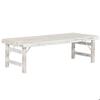 Coffee Table - HOME ESPRIT - 148 X 69 X 47 Cm - White - Recycled Wood - Foldable