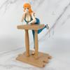 Four Models of One Piece At the Bar, Anime Figures Standing Pose, Empress Standing Pose, Vivi Lying Down, Nami Sitting Pose, Ace Ornaments