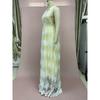 Women's Summer New Sheer Mesh Backless Dress - Deep V Neck Lace Long Gown with Spaghetti Straps, Elegant Evening Dress