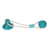 Green Spherical Suction Cup Dog Toy Braided Rope Dog Molar Chew Toy Self Play Pet Toy  Indoor Play