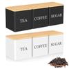 3pcs Coffee Bean Storage Tea Candy Cans, Perfect for Bar Supplies