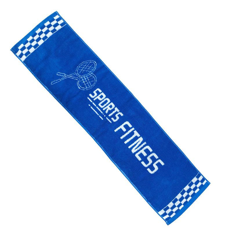 Towel pure cotton yarn-dyed towel absorbent fitness marathon sports towel