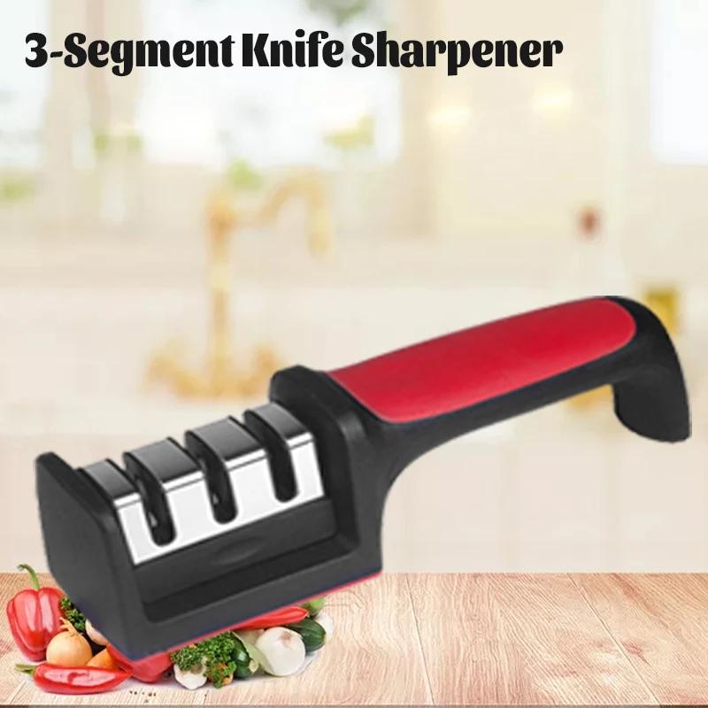 Professional 3/4 Purpose Knife Sharpener Multi-Kitchen Knife Scissor Sharpening Stone Hand-Held Quick Knife Sharpener Tool