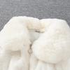 Children's Girls Autumn Winter Woolen Sweater Children's Collar Fur Ball Thick Jacket