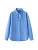 2026 Spring Women's Loose Long-Sleeve Shirt with Detachable Tie Collar