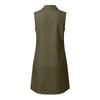 Womens Sleeveless V Neck Shirt Dress with Pockets Casual Button Down Relaxed Fit Tunic Dress for Daily Wear