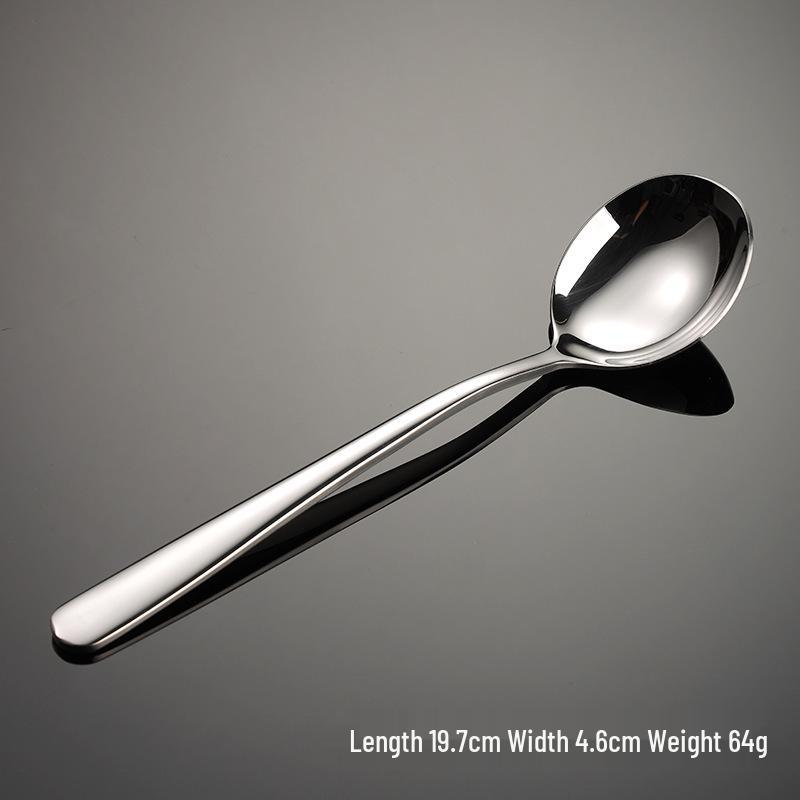 316 Stainless Steel Deep Soup & Eating Spoon - Food Grade, Exquisite & Thickened Ladle