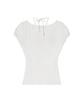 ILLIO White Giselle Gathered Top
