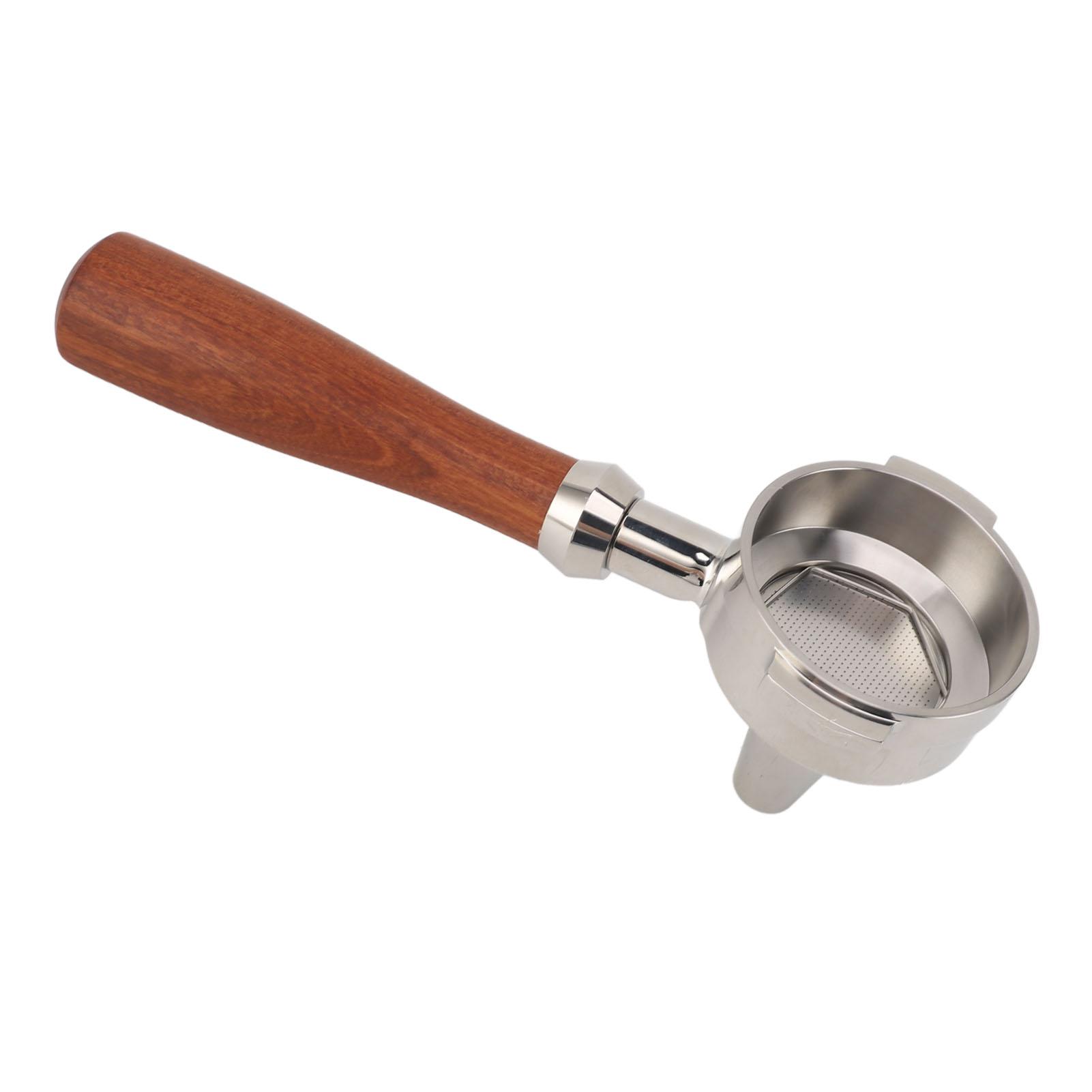 

Portafilter 58mm with Bottom Detachable 304 Stainless Steel Wood Handle Coffee Portafilter for Expobar for for GA for Pandorra for XLVI