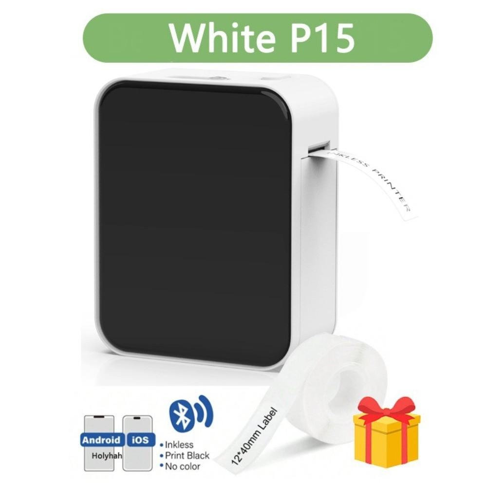 Wireless Bluetooth Thermal Label Printer Printing Smart Label Maker Bluetooth-compatible Bluetooth Label Printer Office Labeling белый
