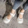 Fashion College Style Chunky Heel Mary Jane Shoes for Women High Quality Patent Leather Design High Heels Autumn Comfortable Women Shoes