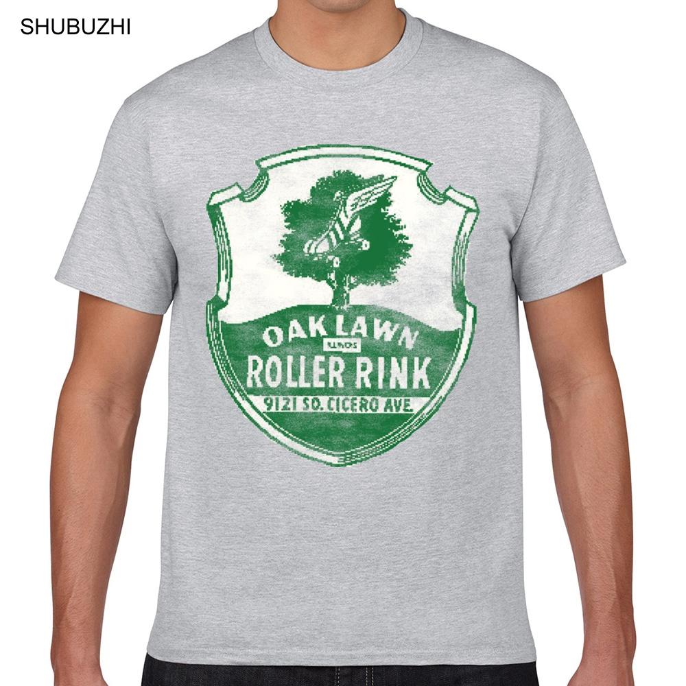 

Tops T Shirt Men oak lawn roller rink Hip Hop Vintage Print Male Tshirt male brand teeshirt men summer cotton t shirt S