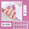 Glitter Nail Polish Strips with File Easy Apply Remove Self Adhesive Women Full Nail Sticker Home Manicure DIY Nail Art Decoration Wrap