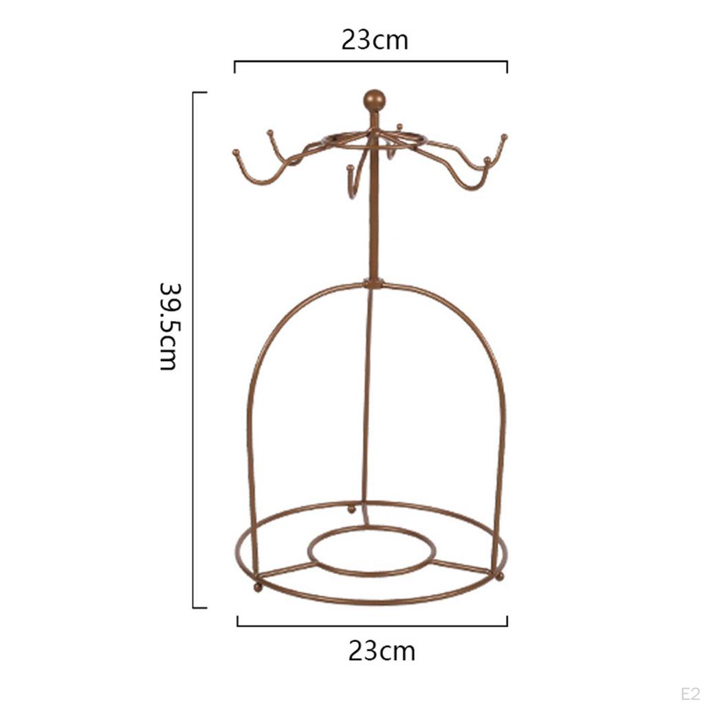 Coffee Mug Rack Cup Drying Tree Cups Organizer Metal Stand for
