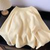 Cartoon Duck Women Cardigan Yellow Long Sleeved Knitted Stand Up Collar Sweater Short Autumn Winter Woman Slimming Top