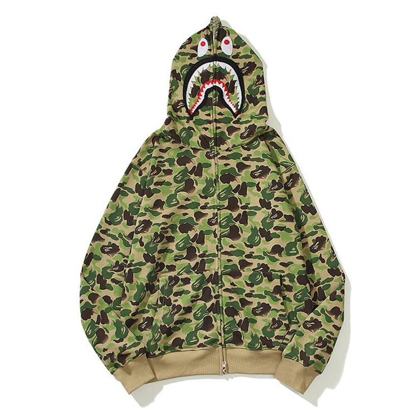 Unisex 3D Print Multi-color Shark Hoodie, 2025 Classic Loose Fit, Plus Size Cardigan Jacket
