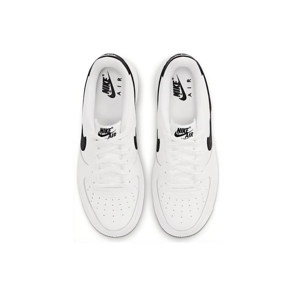 New Nike Air Force 1 Low White Black GS CT3839-100