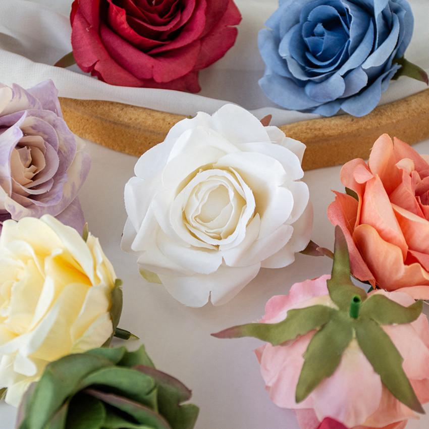 Artificial Flowers Silk Rose Wedding Bridal Bouquet Home Room Table Yard Outdoor Garden Festival Wreath Wall DIY Gifts Candy Box