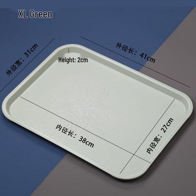 Abay Japanese Style Thick Rectangular Plastic Tray
