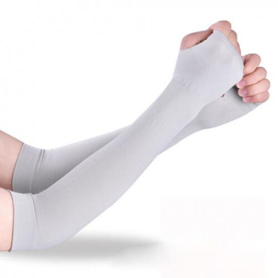 Men Women Elastic Arm Sleeves Cover UV Sun Protection Outdoor Sports Accessorie•