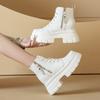 Autumn New Small Thick-soled Heightened and Thin Winter Velvet Short Boots Inner Heightened Women's Boots Martin Boots
