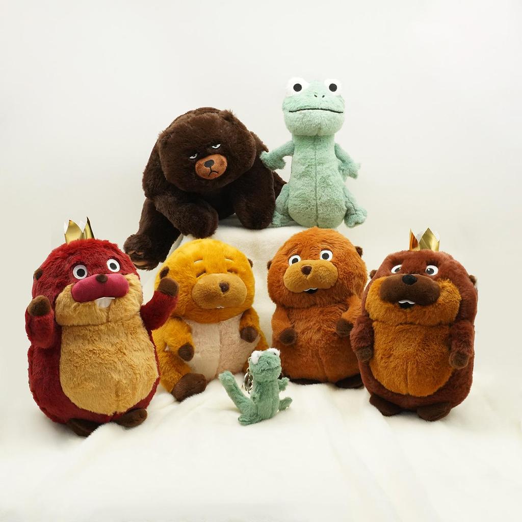 NewHoppers Plush Beaver Lizard Transforming Toy Figure